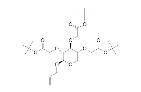 ALLYL-2,3,4-TRI-O-TERT.-BUTOXYCARBONYLMETHYL-BETA-D-XYLOPYRANOSIDE