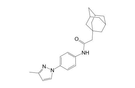 2-(1-adamantyl)-N-[4-(3-methyl-1-pyrazolyl)phenyl]acetamide