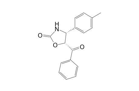 (cis)-5-Benzoyl-4-(p-methylphenyl)oxazolidin-2-one