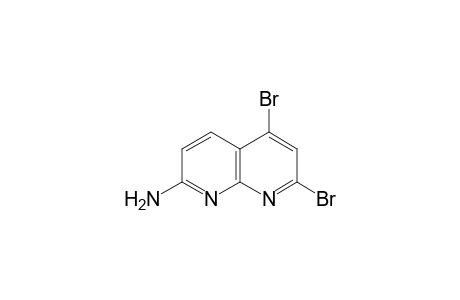 1,8-Naphthyridin-2-amine, 5,7-dibromo-