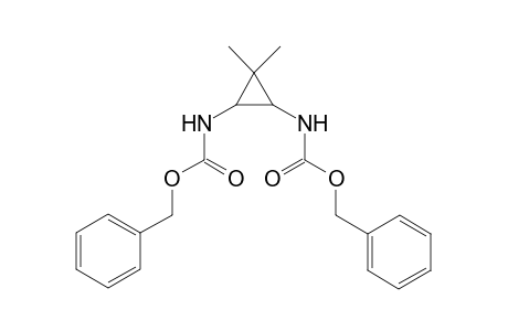 Dibenzyl (trans)-N,N'-(3,3-dimethyl-1,2-cyclopropanediyl]dicarbamidate