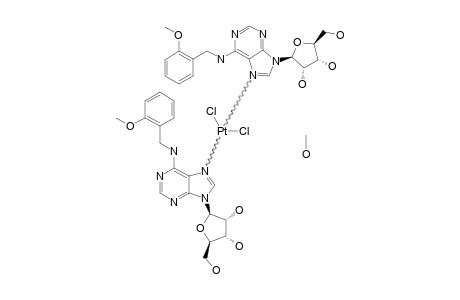 (TRANS)-[PTCL2-[N6-(2-METHOXYBENZYL)-ADENOSINE]2]-1/2CH3OH