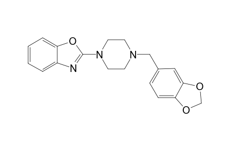 2-[1-(4-Piperonyl)piperazinyl)]benzoxazole