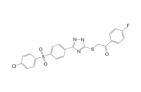 2-(5-(4-(4-CHLOROPHENYLSULFONYL)-PHENYL)-2H-1,2,4-TRIAZOL-3-YLTHIO)-1-(4-FLUOROPHENYL)-ETHANONE