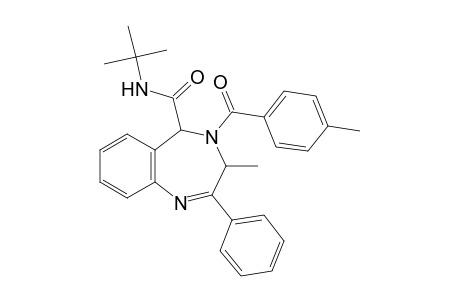 N-(tert-Butyl)-3-methyl-4-(4-methylbenzoyl)-2-phenyl-4,5-dihydro-3H-1,4-benzodiazepine-5-carboxamide