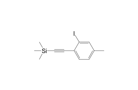 2-Iodo-4-methyl-1-[2'-(trimethylsilyl)ethynyl]-benzene