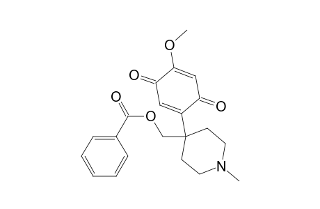[4-(4-methoxy-3,6-dioxo-cyclohexa-1,4-dien-1-yl)-1-methyl-4-piperidyl]methyl benzoate