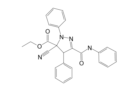 3-ANILINOCARBONYL-5-CYANO-5-ETHOXYCARBONYL-1,4-DIPHENYL-2-PYRAZOLINE