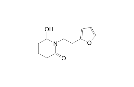 1-[2-(2-furanyl)ethyl]-6-hydroxy-2-piperidinone