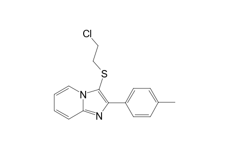 3-(2-Chloroethylthio)-2-p-tolylimidazo[1,2-a]pyridine
