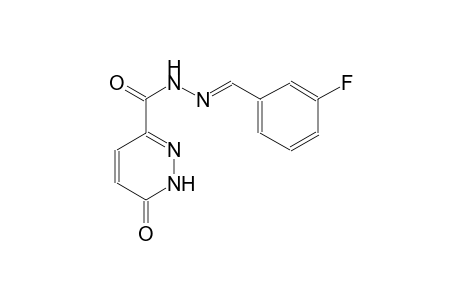 N'-[(E)-(3-fluorophenyl)methylidene]-6-oxo-1,6-dihydro-3-pyridazinecarbohydrazide