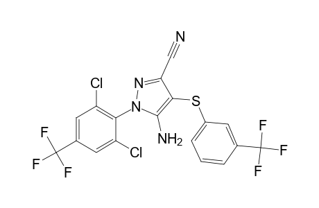 3-Cyano-5-amino-4-[3-(trifluoromethyl)phenyl thio]-1-[2,6-dichloro-4-(trifluoromethyl)phenyl]pyrazole