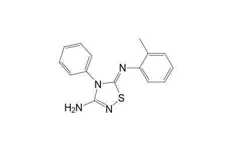 1,2,4-Thiadiazol-3-amine, 4,5-dihydro-5-[(2-methylphenyl)imino]-4-phenyl-