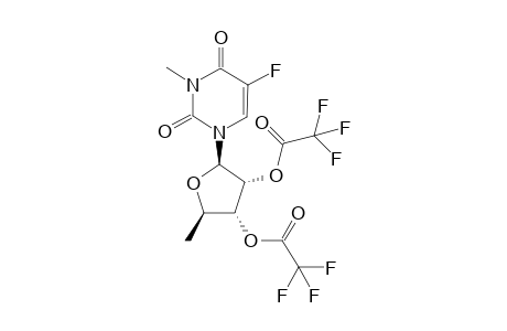 [(2R,3R,4R,5R)-5-(5-fluoro-3-methyl-2,4-dioxo-pyrimidin-1-yl)-2-methyl-4-(2,2,2-trifluoroacetyl)oxy-tetrahydrofuran-3-yl] 2,2,2-trifluoroacetate