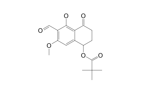 2,2-DIMETHYL-PROPIONIC-ACID-6-FORMYL-5-HYDROXY-7-METHOXY-4-OXO-1,2,3,4-TETRAHYDRONAPTHALEN-1-YLESTER