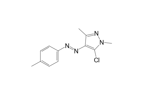 5-chloro-1,3-dimethyl-4-(p-tolylazo)pyrazole