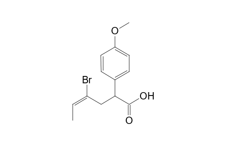 (E)-4-Bromo-2-(4-methoxyphenyl)hex-4-enoic acid