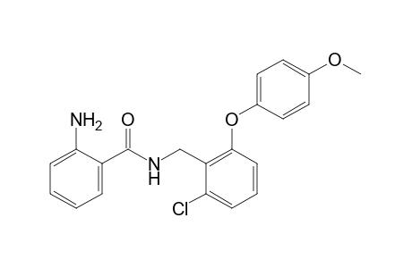o-amino-N-[2-chloro-6-(p-methoxyphenoxy)benzyl]benzamide
