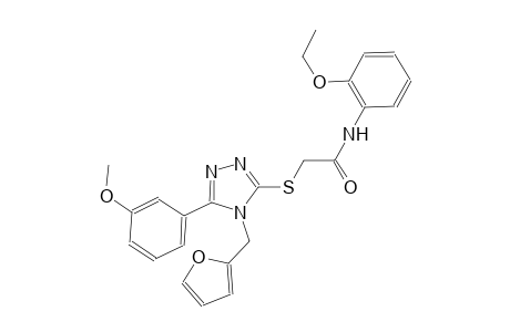 N-(2-ethoxyphenyl)-2-{[4-(2-furylmethyl)-5-(3-methoxyphenyl)-4H-1,2,4-triazol-3-yl]sulfanyl}acetamide