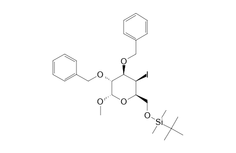 METHYL-2,3-DI-O-BENZYL-6-O-TERT.-BUTYLDIMETHYLSILYL-4-DEOXY-4-IODO-ALPHA-D-GALACTOPYRANOSIDE
