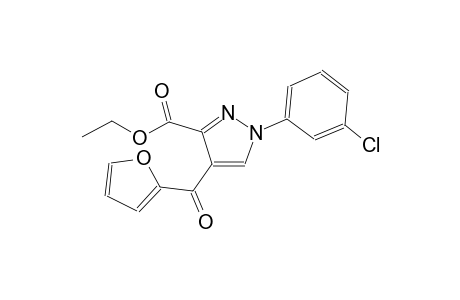 1-(3-Chlorophenyl)-4-(2-furoyl)pyrazole-3-carboxylic acid ethyl ester