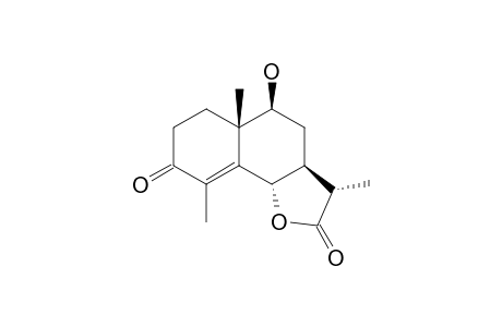 9.beta.-Hydroxy-3-oxo-(7.alpha.H,6,11.beta.H)-eudesm-4-en-6,12-olide