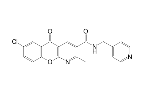 7-CHLORO-2-METHYL-5-OXO-N-[(4-PYRIDYL)METHYL]-5H-[1]BENZOPYRANO[2,3-b]-PYRIDINE-3-CARBOXAMIDE