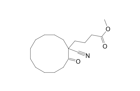 Cyclododecanebutanoic acid, 1-cyano-2-oxo-, methyl ester