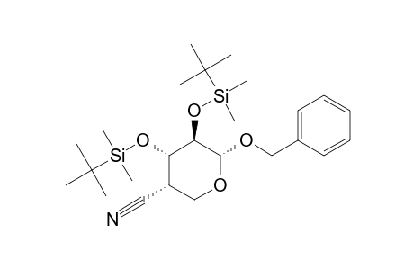 BENZYL-2,3-DI-O-(TERT.-BUTYLDIMETHYLSILYL)-4-CYANO-4-DEOXY-ALPHA-D-ARABINOSIDE