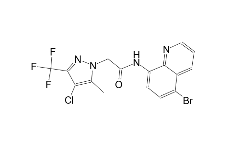 N-(5-bromo-8-quinolinyl)-2-[4-chloro-5-methyl-3-(trifluoromethyl)-1H-pyrazol-1-yl]acetamide