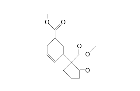2-Carbomethoxy-2-(5-carbomethoxy-2-cyclohexen-1-yl)-cyclopentanone