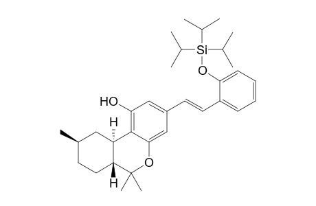 6a,7,8,9,10,10a-Hexahydro-6,6,9-trimethyl-3-{[2'-(2"-tris<1-methylethyl>silyloxy)phenyl]ethenyl]-6H-dibenzo[b,d]pyran-1-ol