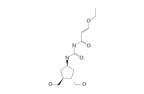 (+/-)-N-[(1-BETA,3-ALPHA,4-BETA)-3,4-BIS-(HYDROXYMETHYL)-CYCLOPENTYL]-N'-(3-ETHOXYPROPENOYL)-UREA