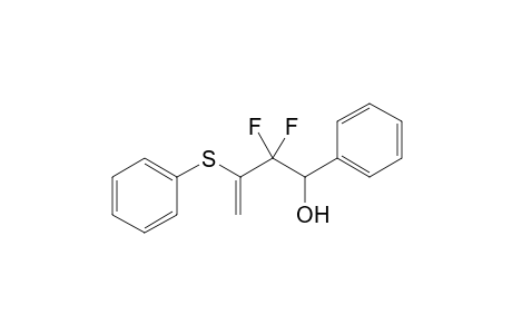 2,2-bis(fluoranyl)-1-phenyl-3-phenylsulfanyl-but-3-en-1-ol