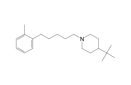 Piperidine, 4-(1,1-dimethylethyl)-1-[5-(2-methylphenyl)pentyl]-