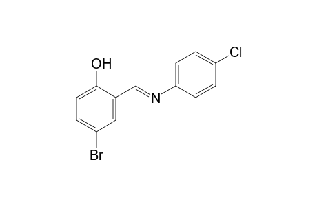 4-bromo-2-[N-(p-chlorophenyl)formimidoyl]phenol
