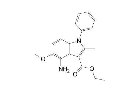 4-Amino-5-methoxy-2-methyl-1-phenyl-3-indolecarboxylic acid ethyl ester