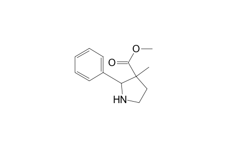 2-phenyl-3-methyl-3-(methoxycarbonyl)pyrrolidine
