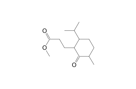 Cyclohexanepropanoic acid, 3-methyl-6-(1-methylethyl)-2-oxo-, methyl ester, (1.alpha.,3.alpha.,6.alpha.)-