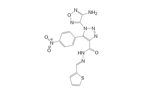 1-(4-amino-1,2,5-oxadiazol-3-yl)-5-(4-nitrophenyl)-N'-[(E)-2-thienylmethylidene]-1H-1,2,3-triazole-4-carbohydrazide
