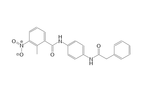 2-methyl-3-nitro-N-{4-[(phenylacetyl)amino]phenyl}benzamide