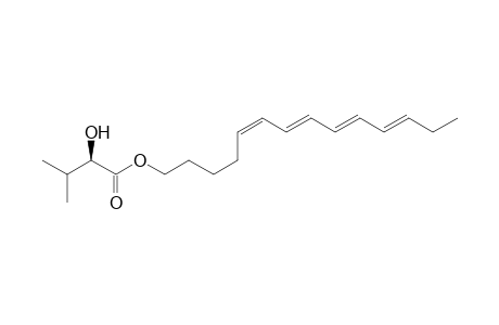 (5Z,7E,9E,11E)-Tetradeca-5,7,9,11-tetraen-1-yl (R)-2-Hydroxy-3-methylbutanoate