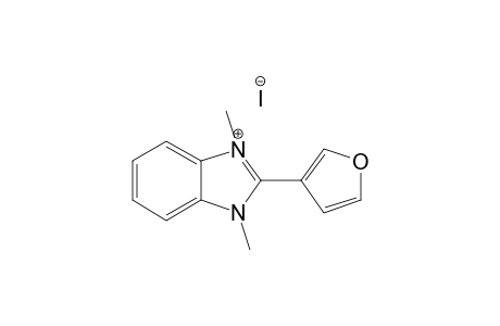 1,3-DIMETHYL-(3'-FURYL)-BENZIMIDAZOLIUM-IODIDE