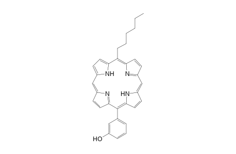 5-Hexyl-15-(3-hydroxyphenyl)porphyrin