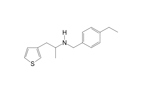 N-[(4-Ethylphenyl)methyl]-1-(thiophen-3-yl)propan-2-amine
