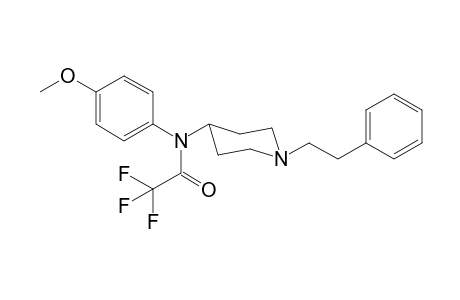 N-(4-Methoxyphenyl)-N-[1-(2-phenylethyl)piperidin-4-yl]-trifluoroacetamide