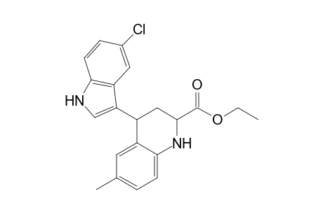 Ethyl 4-(5-chloro-1H-indol-3-yl)-6-methyl-1,2,3,4-tetrahydroquinoline-2-carboxylate