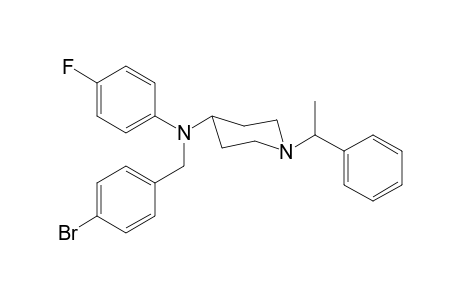 N-(4-Bromobenzyl)-N-4-fluorophenyl-1-(1-phenylethyl)piperidin-4-amine