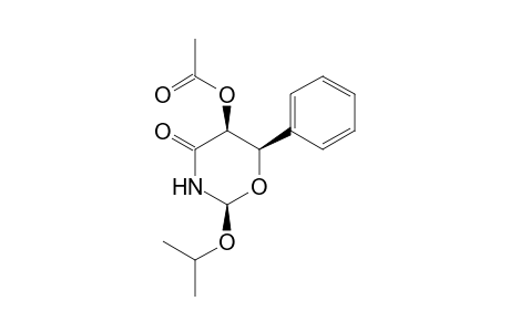 (2R,5S,6R)-5-Acetoxy-2-isopropoxy-6-phenyl-1,3-oxazin-4-one