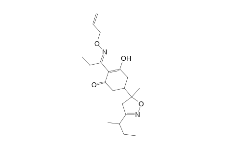 2-Cyclohexen-1-one, 5-[4,5-dihydro-5-methyl-3-(1-methylpropyl)-5-isoxazolyl]-3-hydroxy-2-[1-[(2-propenyloxy)imino]propyl]-